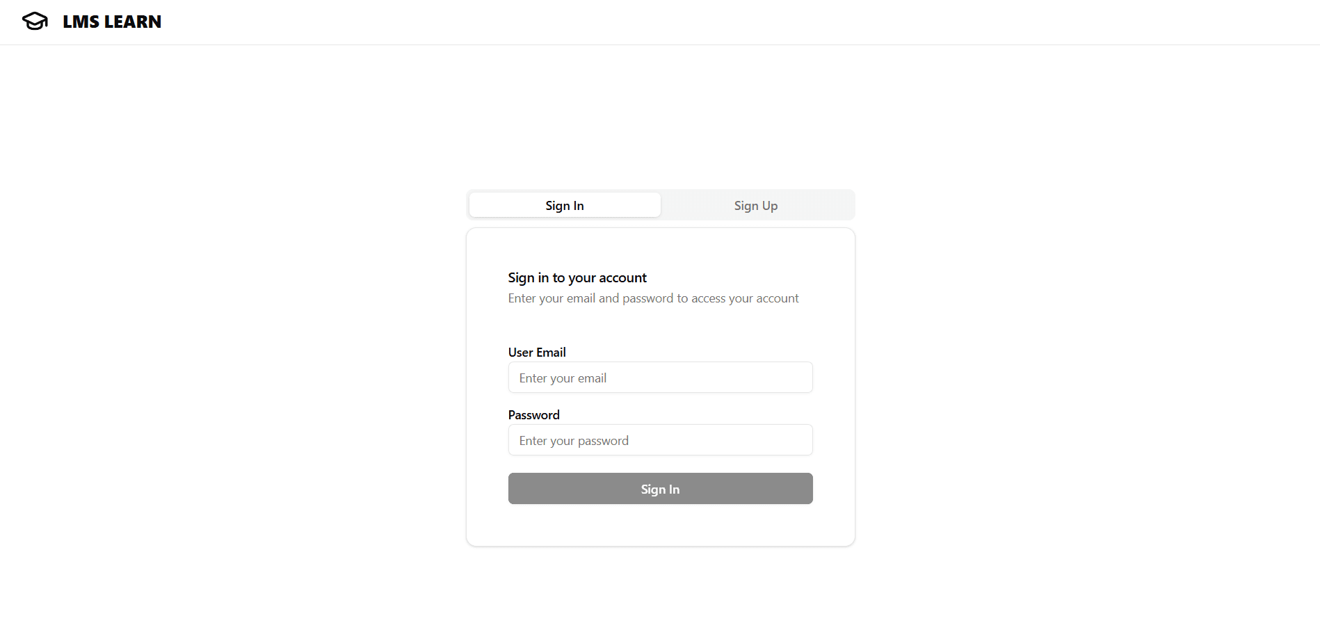 LMS using MERN Stack preview